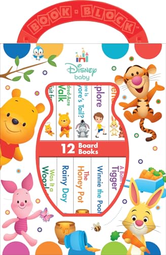 Disney Baby - Winnie the Pooh - My First Library Board Book Block 12-Book Set - Pi Kids book cover