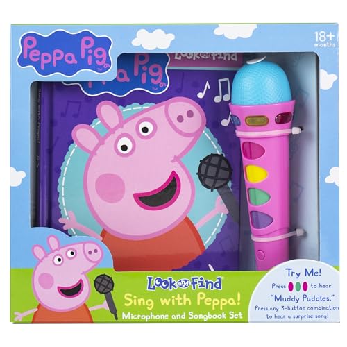 Peppa Pig - Sing with Peppa! Microphone and Look and Find Sound Activity Book book cover