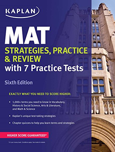 MAT Strategies, Practice Review book cover