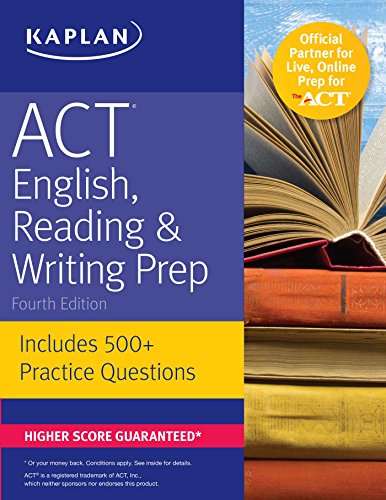 ACT English, Reading Writing Prep: Includes 500+ Practice Questions book cover