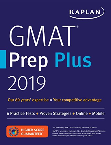 GMAT Prep Plus 2019: 6 Practice Tests + Proven Strategies + Online + Mobile book cover