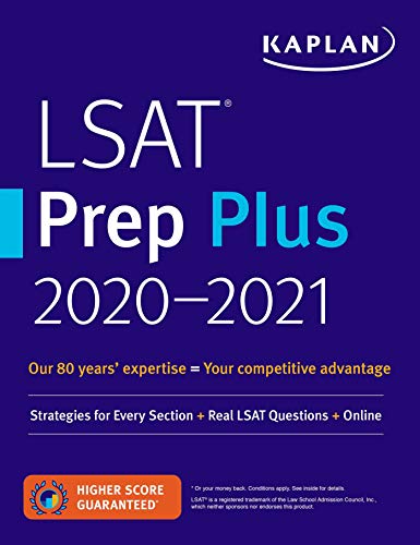 LSAT Prep Plus 2020-2021: Strategies for Every Section + Real LSAT Questions + Online book cover