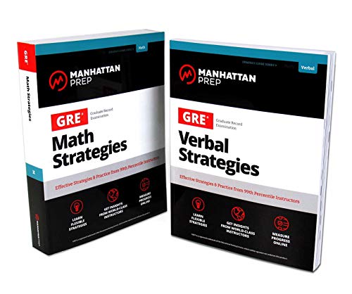 GRE Math Verbal Strategies Set: Comprehensive Content Review 6 Online Practice Tests from 99th Percentile Instructors book cover
