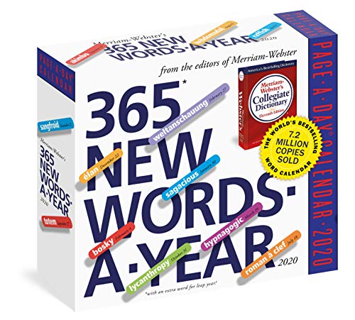 365 New Words-A-Year Page-A-Day Calendar 2020 book cover