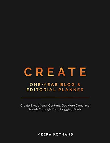 CREATE Blog and Editorial Planner book cover