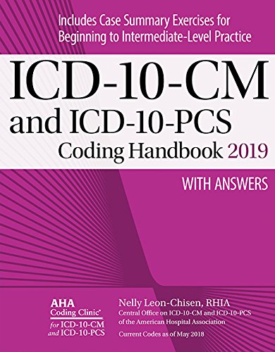 ICD-10-CM and ICD-10-PCS Coding Handbook, with Answers, 2019 Rev. Ed. book cover