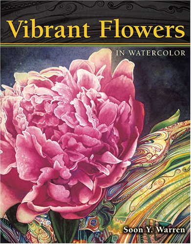 Vibrant Flowers in Watercolor book cover