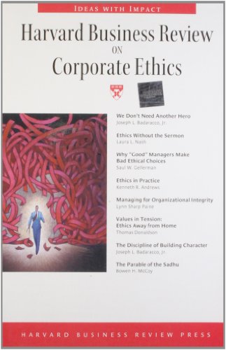 Harvard Business Review on Corporate Ethics book cover