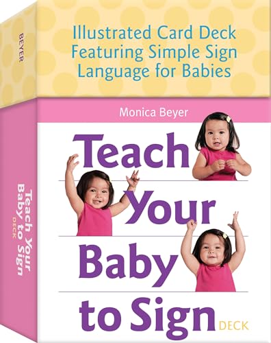 Teach Your Baby to Sign Card Deck: Illustrated Card Deck Featuring Simple Sign Language for Babies book cover