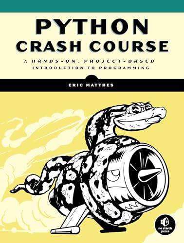 Python Crash Course, 2nd Edition: A Hands-On, Project-Based Introduction to Programming book cover