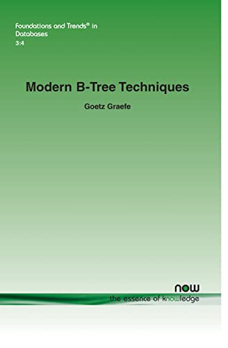 Modern B-Tree Techniques book cover