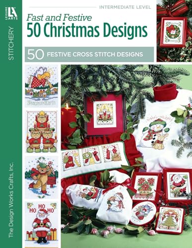 Fast & Festive 50 Christmas Designs: Cross Stitch book cover