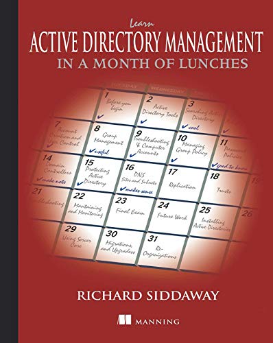 Learn Active Directory Management in a Month of Lunches book cover