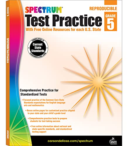 Spectrum Test Practice, Grade 5 book cover