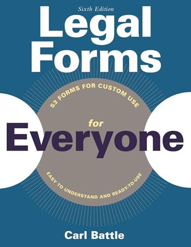 Legal Forms for Everyone: Leases, Home Sales, Avoiding Probate, Living Wills, Trusts, Divorce, Copyrights, and Much More book cover