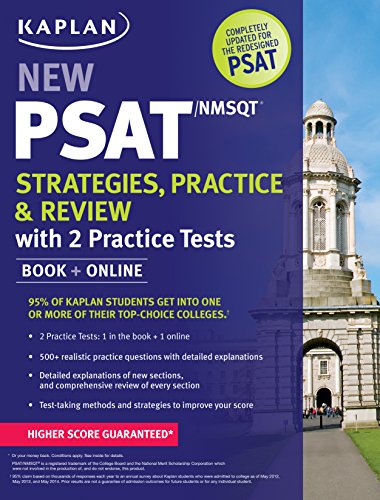 Kaplan New PSAT/NMSQT Strategies, Practice and Review with 2 Practice Tests: Book + Online book cover