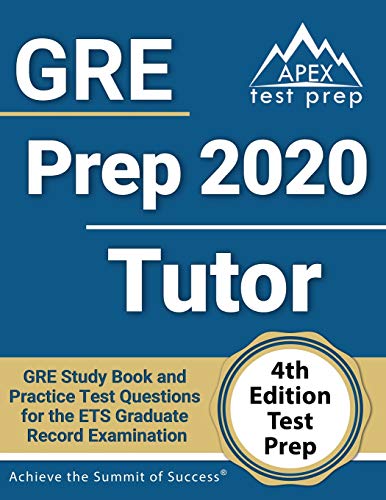 GRE Prep 2020 Tutor: GRE Study Book and Practice Test Questions for the ETS Graduate Record Examination book cover