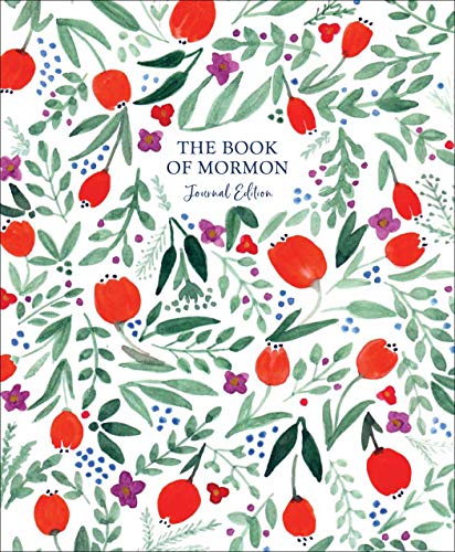 The Book of Mormon Journal Edition Red Floral--No Index book cover