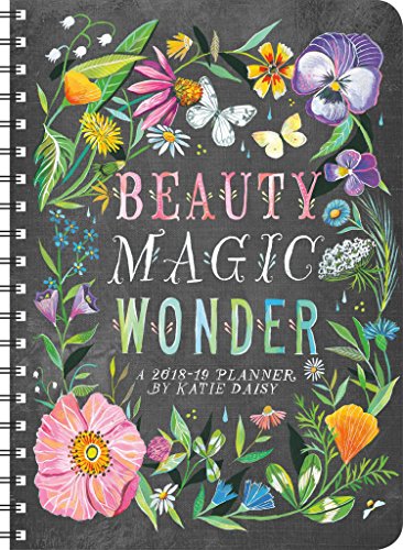 NOT A BOOK: Katie Daisy 2018 - 2019 On-the-Go Weekly Planner: 17-Month Calendar with Pocket book cover