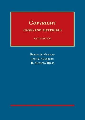 Copyright Cases and Materials (University Casebook Series) book cover