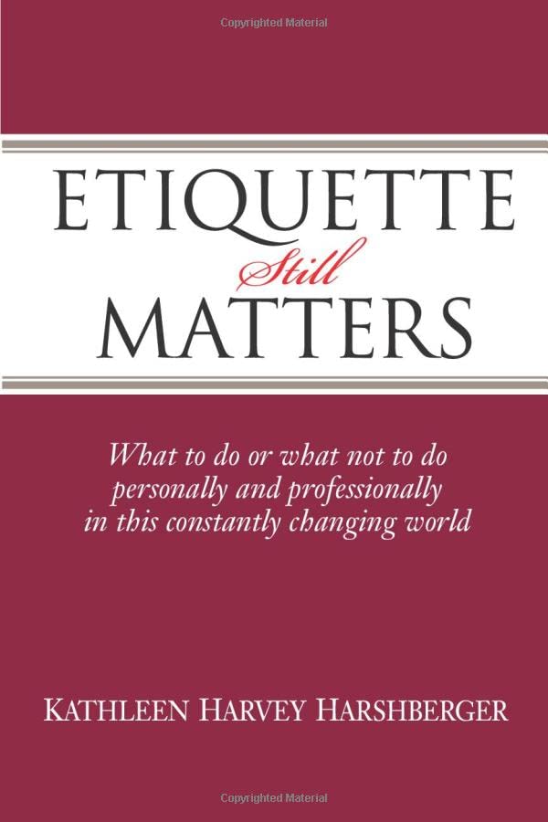 Etiquette Still Matters book cover