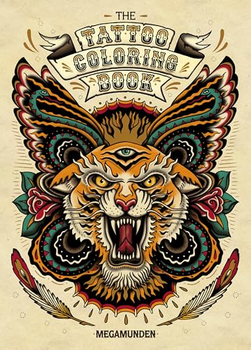 Tattoo Coloring Book: (Adult Coloring Books, Coloring Books for Adults, Coloring Books for Grown-Ups) book cover