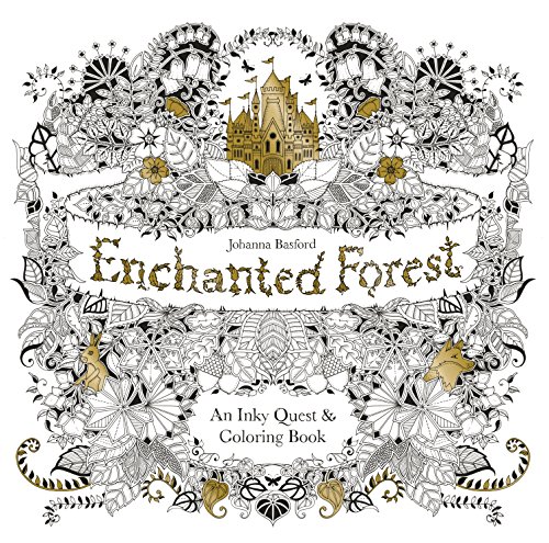 Enchanted Forest: An Inky Quest & Coloring Book book cover