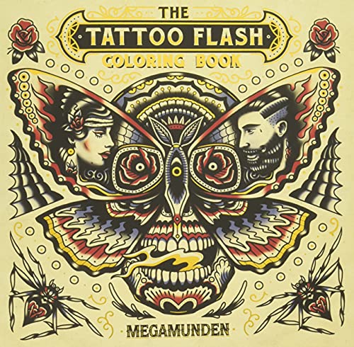The Tattoo Flash Coloring Book: For Adults (mindfulness coloring, tattoo, activity book) book cover