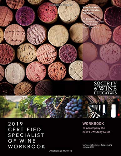 2019 Certified Specialist of Wine Workbook book cover