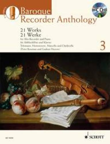 Baroque Recorder Anthology - Volume 3: 21 Works for Alto (Treble) Recorder and Piano book cover
