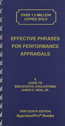 Effective Phrases for Performance Appraisals: A Guide to Successful Evaluations (Neal, Effective Phrases for Peformance Appraisals) book cover