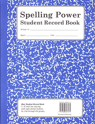 Spelling Power Student Record Book (Blue) book cover