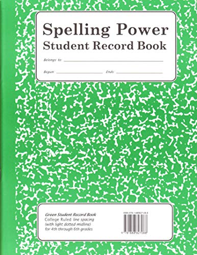 Spelling Power Notebook Green Grades 4 - 6 book cover