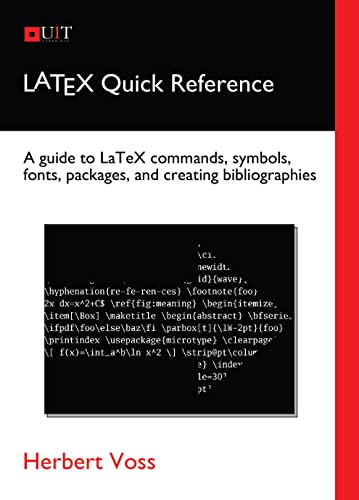 LaTeX Reference Manual book cover