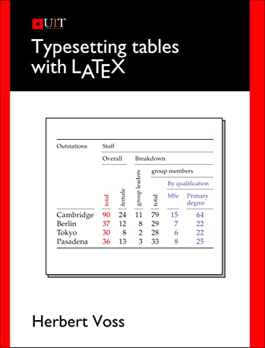 Typesetting Tables with LaTeX book cover