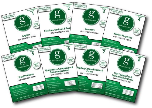 Manhattan GRE Set of 8 Strategy Guides, 2nd Edition book cover