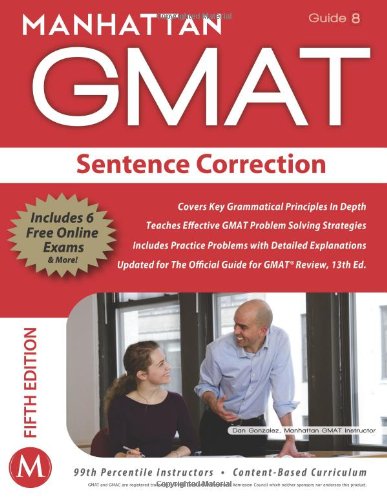Sentence Correction GMAT Strategy Guide, 5th Edition book cover