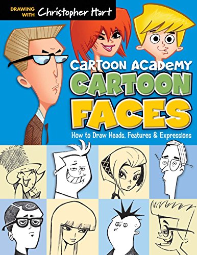 Cartoon Faces: How to Draw Heads, Features Expressions book cover