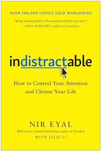 Indistractable by Nir Eyal book cover
