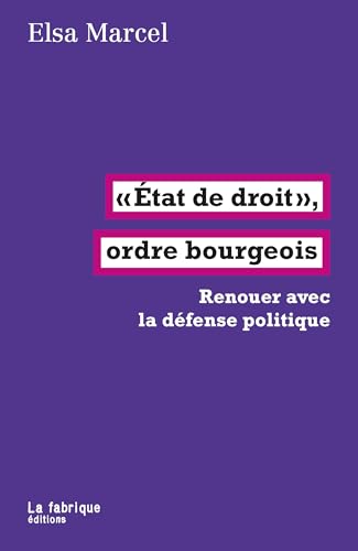 Read État de droit, ordre bourgeois: Renouer avec la défense politique