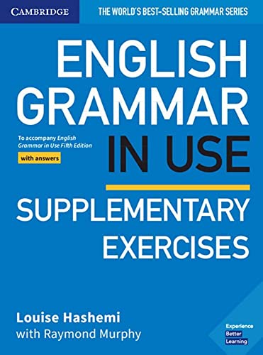 Copertina libro English Grammar in Use Supplementary Exercises di Louise Hashemi, manuale esercizi inglese Cambridge