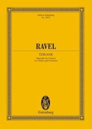 Tzigane - New Urtext Edition: Violin and Orchestra Study Score (New Edition) book cover