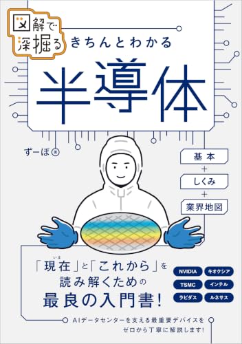 図解で深掘る　きちんとわかる　半導体 基本＋しくみ＋業界地図 表紙