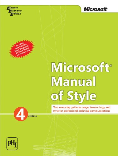Microsoft Manual of Style book cover