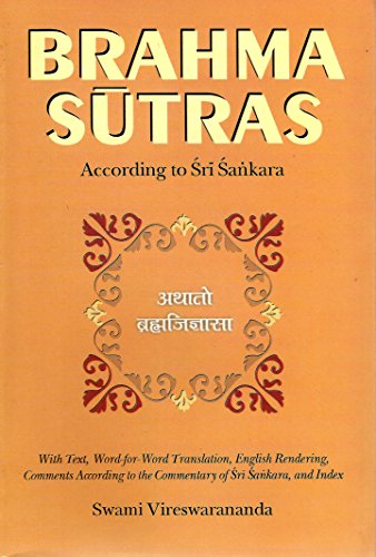 Brahma-Sutras: According to Sri Sankara book cover
