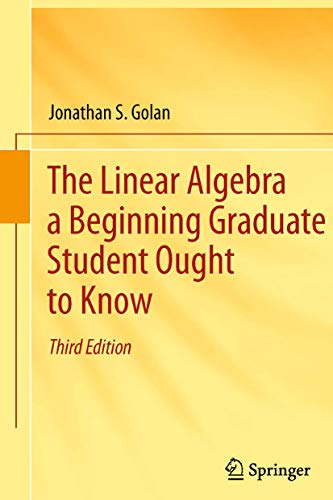 The Linear Algebra a Beginning Graduate Student Ought to Know book cover
