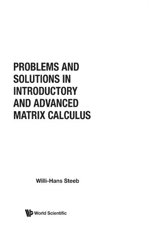 Problems and Solutions in Introductory and Advanced Matrix Calculus book cover