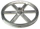 Chicago Die Cast 8 In Dia Zinc Single V Grooved Pulley 3 4 B