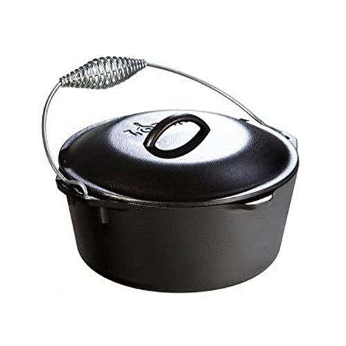 Lodge 5-Quart Cast Iron Dutch Oven with Bail Handle