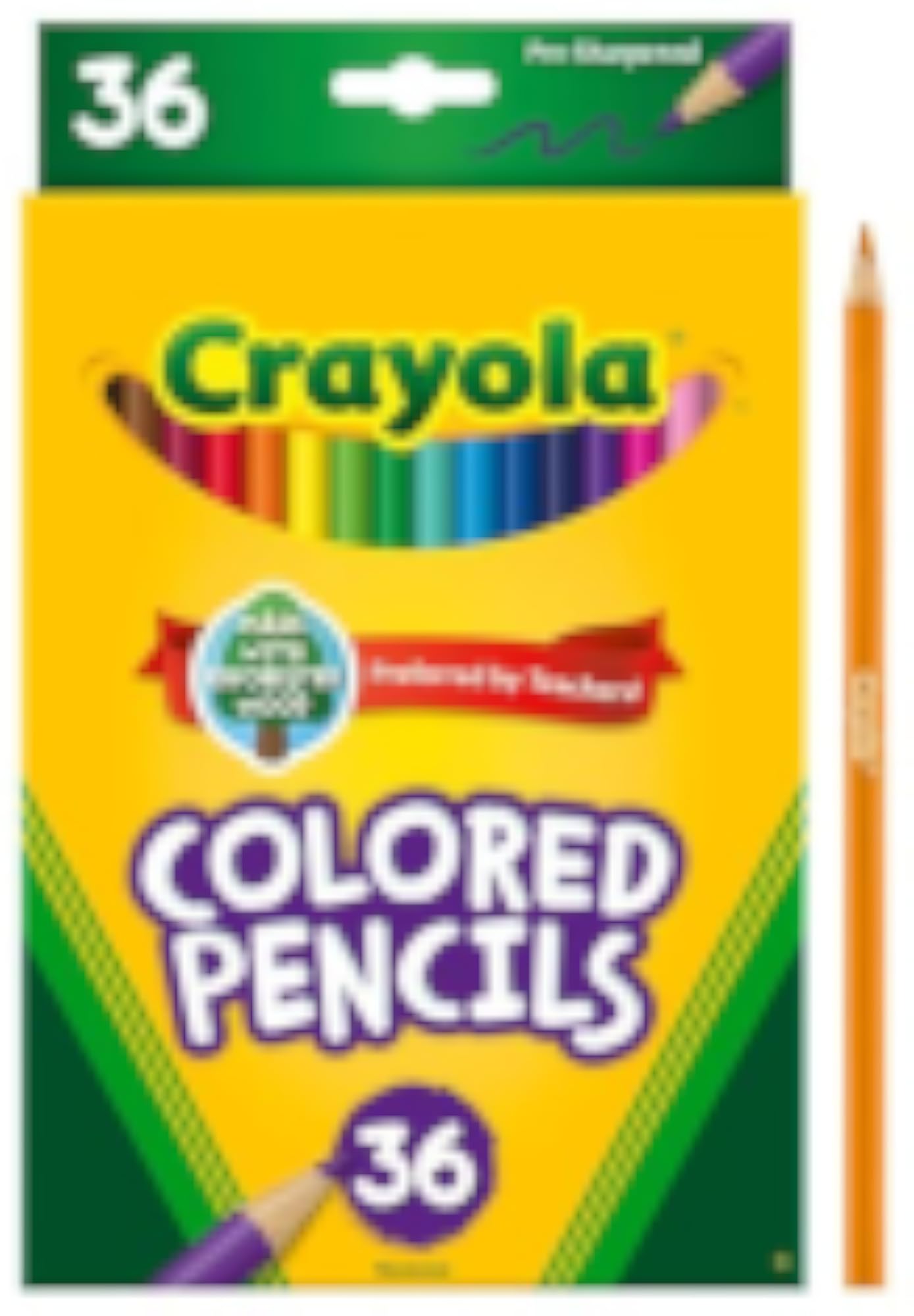 Crayola Colored Pencils 36ct Teacher School Supplies for Kids